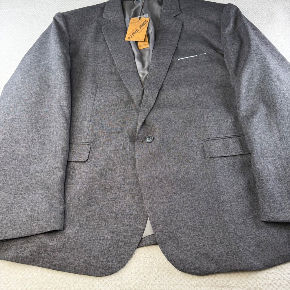 PJ Paul Jones Mens Grey Heather 3XL Two Button Blazer Jacket 3XL NWT